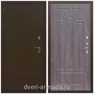 Тамбурные двери, Дверь входная уличная в частный дом Армада Термо Молоток коричневый/ ФЛ-58 Дуб филадельфия графит от производителя с фрезеровкой