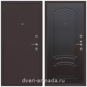 Входные двери с двумя петлями, Дверь входная Армада Комфорт Антик медь / ФЛ-140 Венге