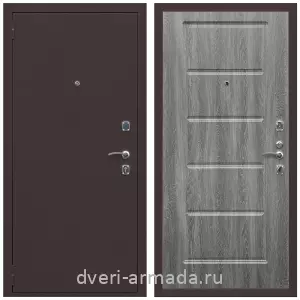 Антивандальные, Антивандальная металлическая  дверь входная Армада Комфорт Антик медь / ФЛ-39 Дуб Филадельфия графит