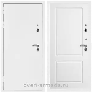 Заводские входные двери, Дверь входная Армада Оптима Белая шагрень / МДФ 16 мм ФЛ-117 Белый матовый