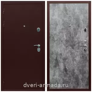 Правые входные двери, Недорогая дверь входная Армада Люкс Антик медь / ПЭ Цемент темный