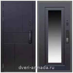 Входные двери МДФ с двух сторон, Умная входная смарт-дверь Армада Оникс МДФ 10 мм Kaadas K9 / МДФ 16 мм ФЛЗ-120 Венге