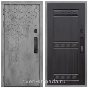 Современные входные двери, Дверь входная Армада Квадро МДФ 16 мм Kaadas K9 / МДФ 10 мм ФЛ-242 Эковенге