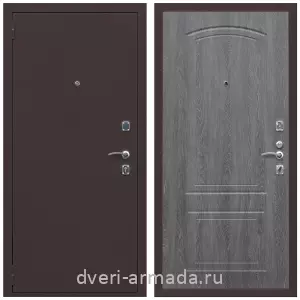 МДФ гладкая, Дверь входная Армада Комфорт Антик медь / ФЛ-138 Дуб Филадельфия графит