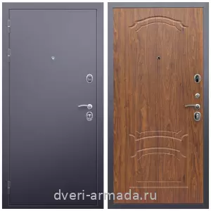 Заводские входные двери, Дверь входная металлическая утепленная Армада Люкс Антик серебро / ФЛ-140 Морёная береза двухконтурная
