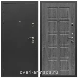 Черные входные двери, Металлическая дверь входная Армада Престиж Черный шелк / МДФ 10 мм ФЛ-38 Дуб филадельфия графит