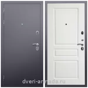 Входные двери Верона, Дверь входная Армада Люкс Антик серебро / МДФ 16 мм ФЛ-243 Белый матовый