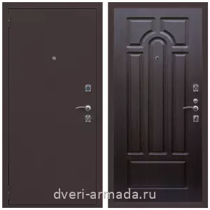 Входные двери 960 мм, Дверь входная Армада Комфорт Антик медь / ФЛ-58 Венге