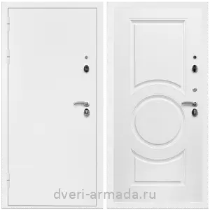 Заводские входные двери, Дверь входная Армада Оптима Белая шагрень / МДФ 16 мм МС-100 Белый матовый