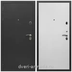 Черные входные двери, Металлическая дверь входная Армада Престиж Черный шелк / МДФ 10 мм Гладкая белый матовый