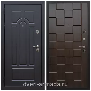 Двери МДФ для квартиры, Дверь входная Армада Эврика МДФ 10 мм ФЛ-58 / МДФ 16 мм ОЛ-39 Эковенге