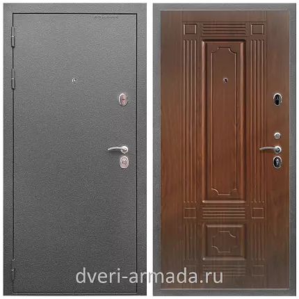 Дверь входная Армада Оптима Антик серебро / МДФ 6 мм ФЛ-2 Мореная береза