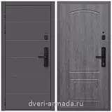Дверь входная Армада Роуд МДФ 10 мм Kaadas S500 / МДФ 6 мм ФЛ-138 Дуб Филадельфия графит