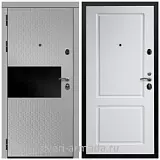 Дверь входная Армада Престиж Черная шагрень Милк рикамо софт / ФЛ-117 Белый матовый