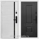 Умная входная смарт-дверь Армада Каскад WHITE МДФ 10 мм Kaadas S500 / МДФ 6 мм ФЛ-2 Венге