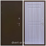 Дверь входная в деревянный дом Армада Термо Молоток коричневый/ ФЛ-242 Сандал белый недорого простая в тамбур 