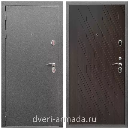 Дверь входная Армада Оптима Антик серебро / ФЛ-86 Венге структурный