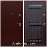 МДФ гладкая, Дверь входная элитная в квартиру стальная Армада Люкс Антик медь / ФЛ-242 Эковенге с панелями