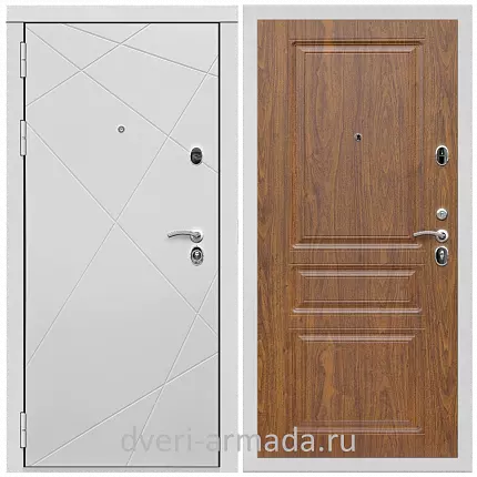 Дверь входная Армада Тесла МДФ 16 мм / МДФ 16 мм ФЛ-243 Морёная береза