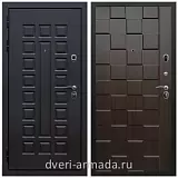 Дверь входная Армада Люксор Шагрень черная / ОЛ-39 Эковенге
