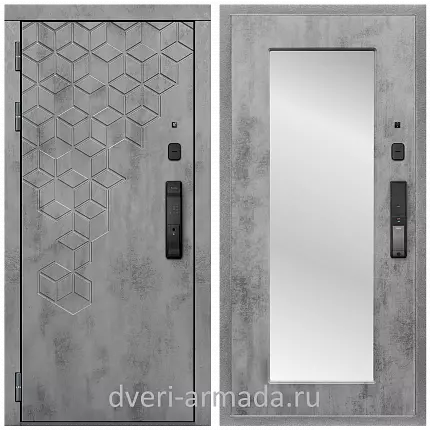 Дверь входная Армада МДФ 16 мм Квадро Kaadas K9 /  МДФ 16 мм ФЛЗ-пастораль, Бетон темный