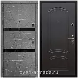 Дверь входная Армада Престиж Черная шагрень Торос графит / ФЛ-140 Венге