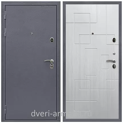 Дверь входная Армада Престиж Strong антик серебро / ФЛ-57 Белый жемчуг