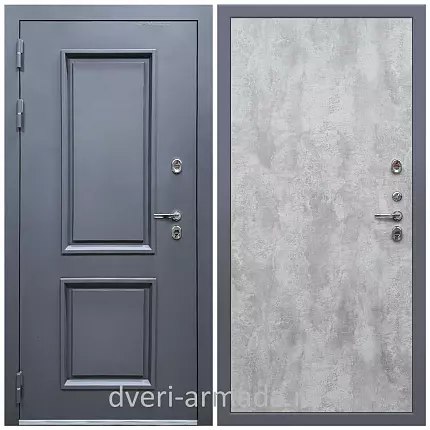 Дверь входная уличная в дом Армада Корса / МДФ 6 мм ПЭ Цемент светлый